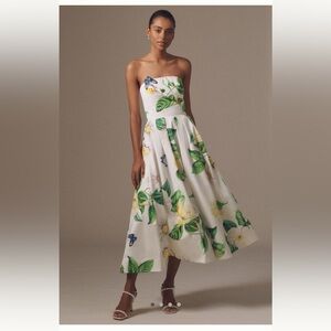 🆕 LEO LIN Lynn Strapless Midi Dress 🦋